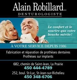 Alain Robillard Denturologiste - La Prairie, QC, Canada