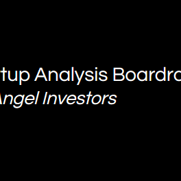 Startup Analysis Boardroom for Angel Investors - Santa Clara, CA, USA